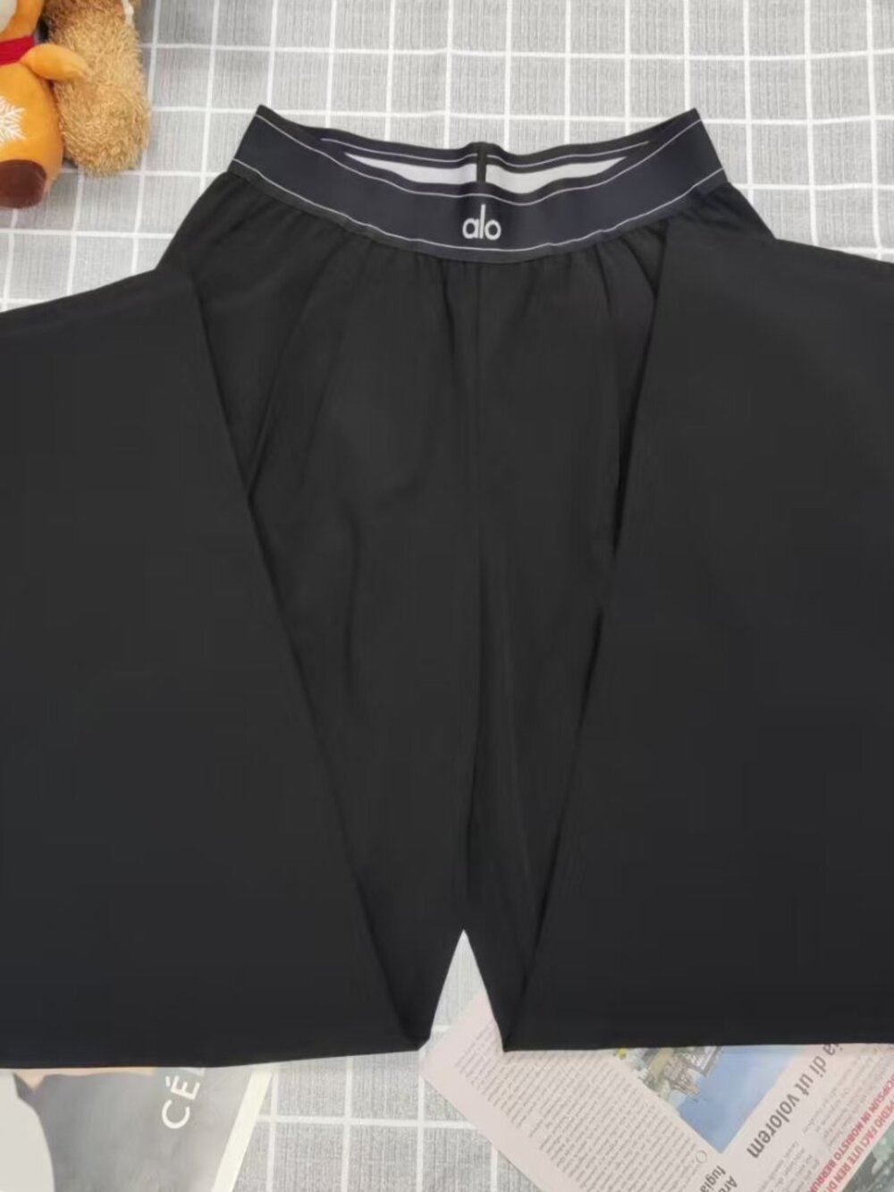 NWT ALO Yoga Suit Up Trouser 🍁 Black Wide-Leg Sports Pants🍹( Regular ) - Picture 2 of 8